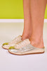 Gold Metallic Slip On Sneakers