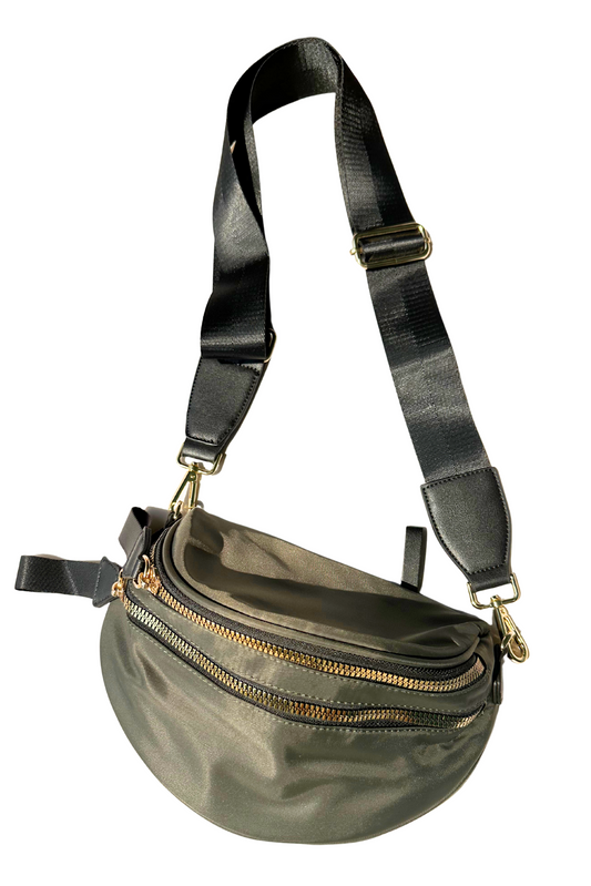 Olive Nylon Belt Bag
