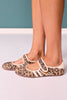 Shu Shop Brown Animal Print Mary Jane Sneakers