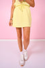SSYS Peyton Scuba Skort In Butter Yellow