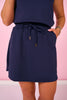 SSYS Peyton Scuba Skort In Navy