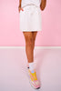 SSYS Peyton Scuba Skort In White