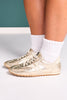 Shu Shop Gold Metallic Retro Sneakers