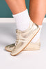 Shu Shop Gold Metallic Retro Sneakers