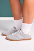 Shu Shop Light Blue Suede Low Profile Sneakers
