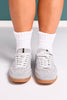 Shu Shop Light Blue Suede Low Profile Sneakers