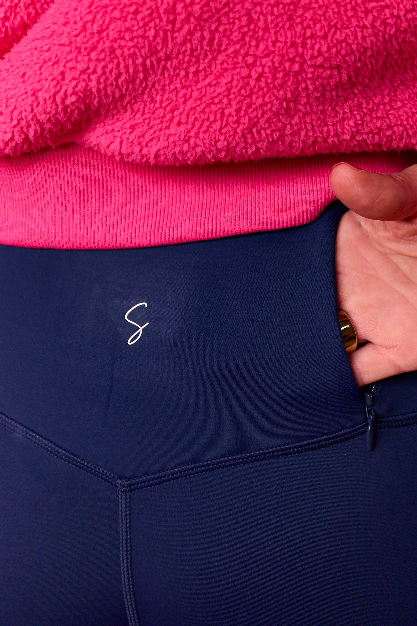 SSYS Navy Incognito Fleece Lined Leggings