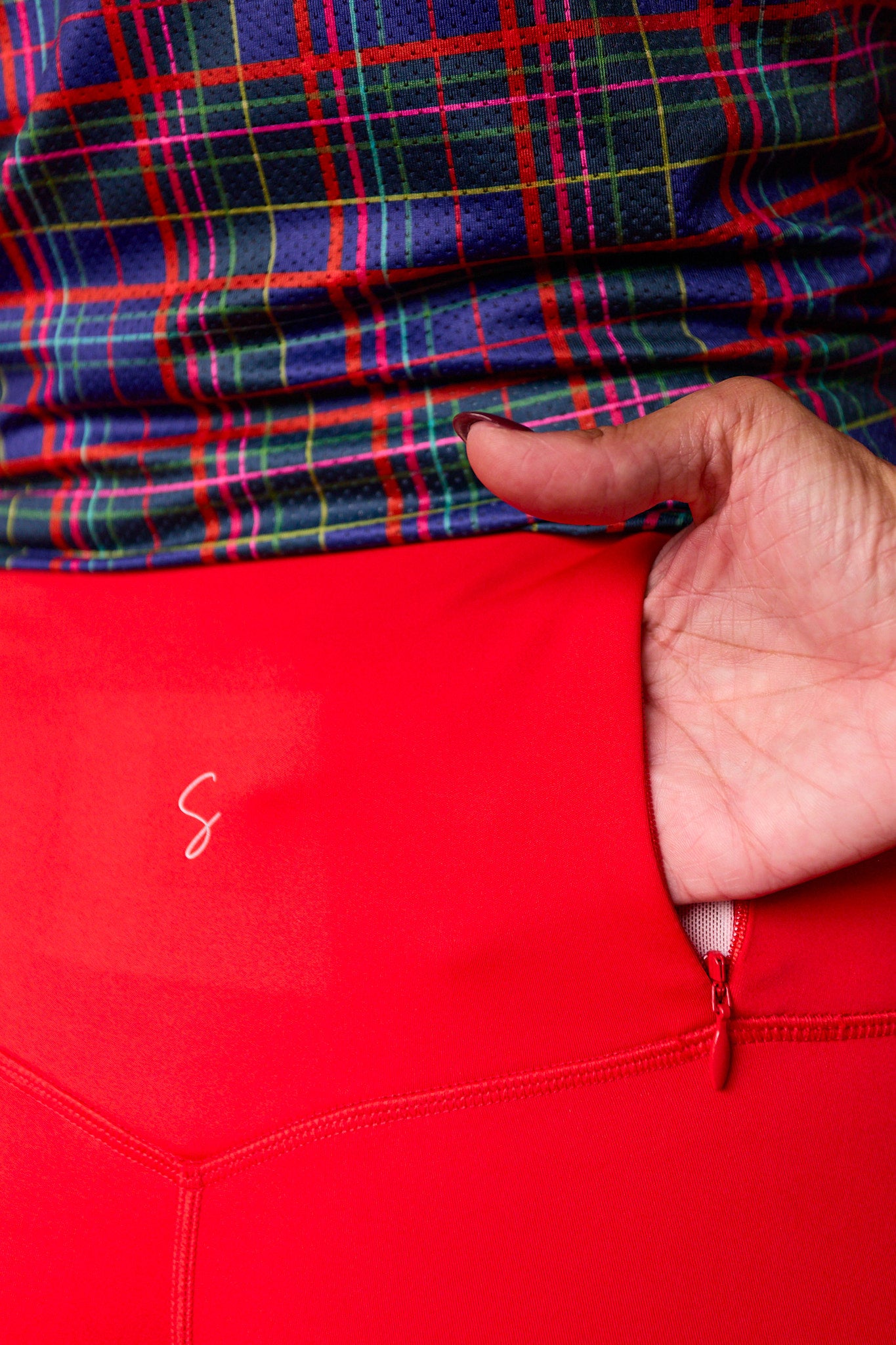 SSYS Red Incognito Fleece Lined Leggings