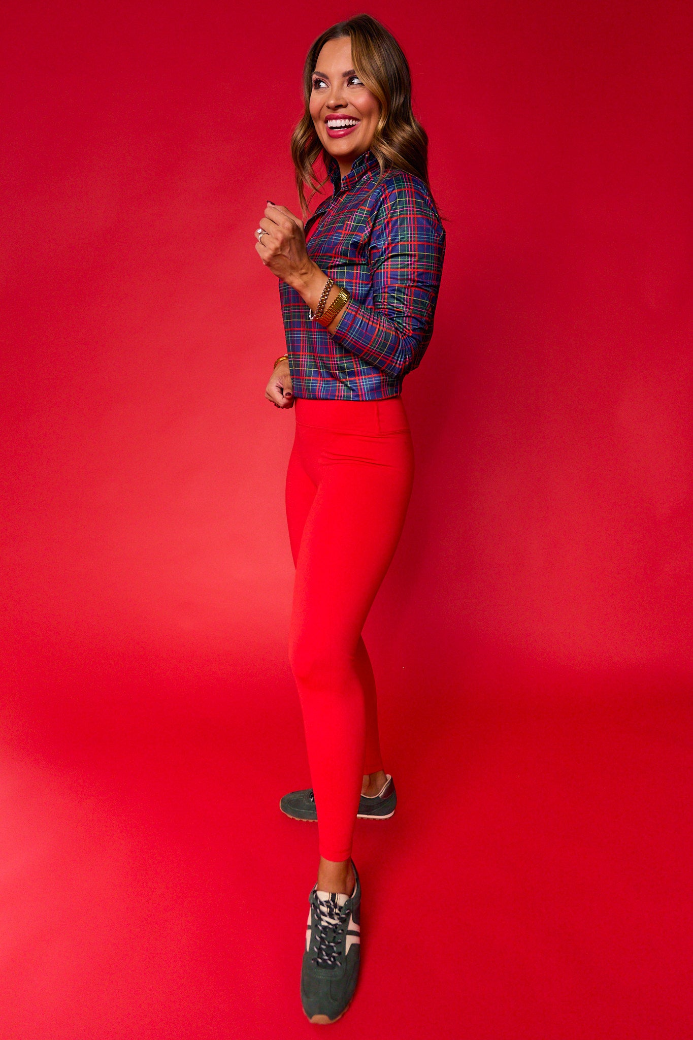 SSYS Red Incognito Fleece Lined Leggings