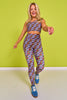 SSYS Black Daisy Burst Compression Leggings