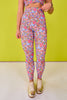 SSYS Neon Floral Compression Leggings