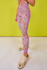 SSYS Neon Floral Compression Leggings