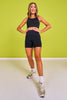 SSYS Black Incognito Biker Shorts