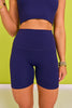 SSYS Navy Incognito Biker Shorts