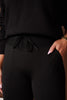 SSYS Ribbed Band Jogger Leggings In Black