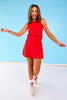SSYS Laser Cut Active Skort In Red