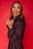 SSYS Chocolate Animal Print Zip Hooded Jacket