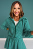 SSYS Green Gingham Zip Hooded Jacket