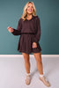 SSYS Mocha Polka Dot Zip Hooded Jacket