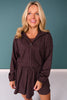 SSYS Mocha Polka Dot Zip Hooded Jacket