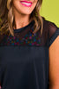 SSYS Short Sleeve Mesh Active Top In Black