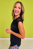 SSYS Short Sleeve Mesh Active Top In Black