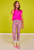 SSYS Short Sleeve Mesh Active Top In Hot Magenta