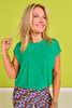SSYS Short Sleeve Mesh Active Top In Kelly Green