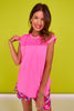 SSYS Short Sleeve Mesh Active Top In Neon Pink