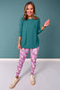 SSYS Ribbed Long Sleeve Active Top In Hunter
