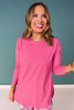 SSYS Ribbed Long Sleeve Active Top In Mauve