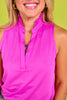 SSYS Signature Orchid Sleeveless Frill V Neck Active Top