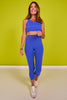 SSYS Dark Cobalt Incognito High Waist 3/4 Length Leggings
