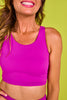 SSYS Signature Sports Bra In Magenta