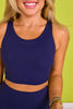 SSYS Signature Sports Bra In Navy
