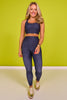 SSYS Navy and Black Animal High Waist Leggings