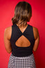SSYS Bow Back Bra Tank In Black