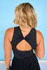 SSYS Bow Back Bra Tank In Black
