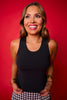 SSYS Bow Back Bra Tank In Black