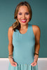 SSYS Bow Back Bra Tank In Dusty Sage