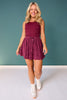 SSYS Bow Back Bra Tank In Maroon