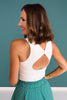 SSYS Bow Back Bra Tank In White