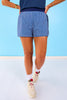 SSYS Signature Navy Gingham Active Shorts