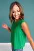 SSYS Signature Kelly Green Muscle Cut Ribbed Top