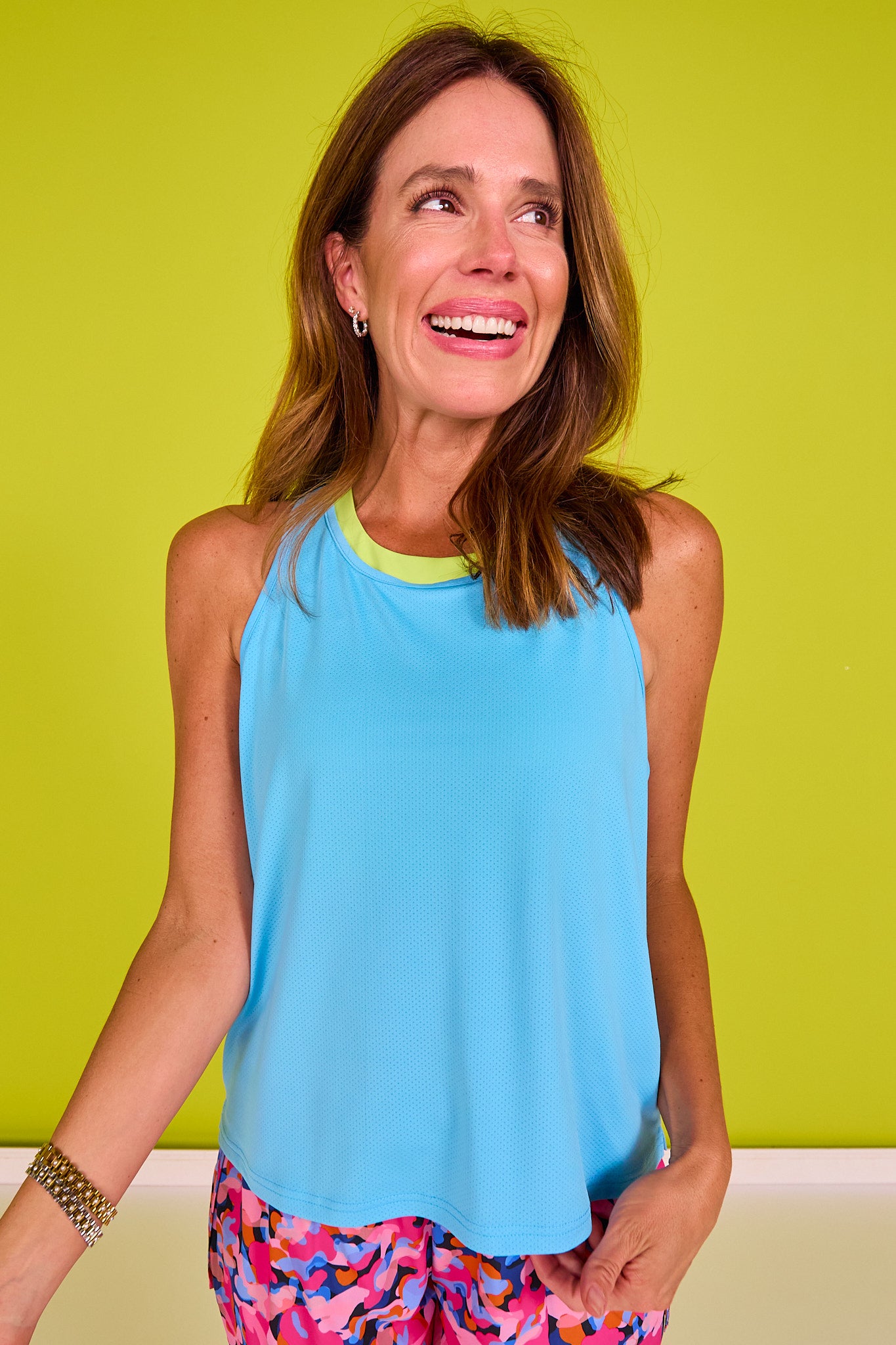 SSYS Racerback Active Tank In Cornflower