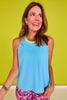 SSYS Racerback Active Tank In Cornflower