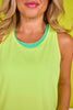 SSYS Racerback Active Tank In Neon Yellow