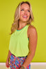 SSYS Racerback Active Tank In Neon Yellow