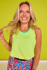 SSYS Racerback Active Tank In Neon Yellow