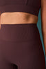 SSYS Ribbed Leggings In Brown